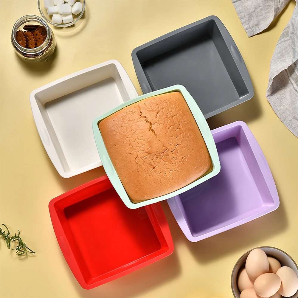 Kitchen Baking Utensils - 1/4 buah silikon cetakan kue persegi