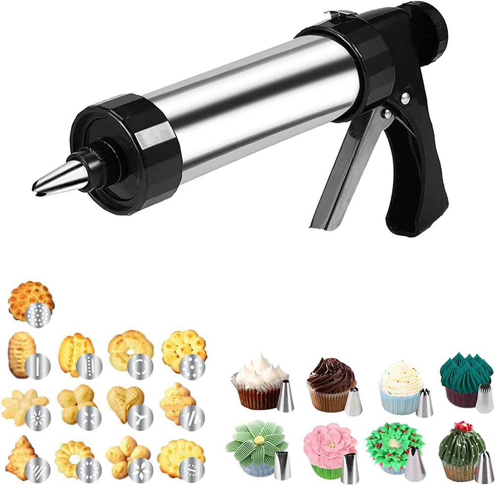 Piping Bag Disposable - LMETJMA Kit Tekan Kue Set Senapan