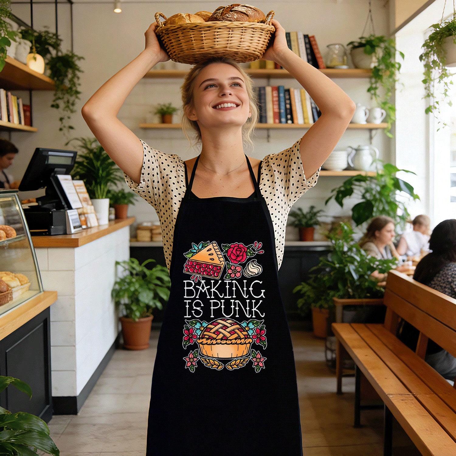 Kitchen Baking Quotes - Celemek Kue dengan Tulisan 