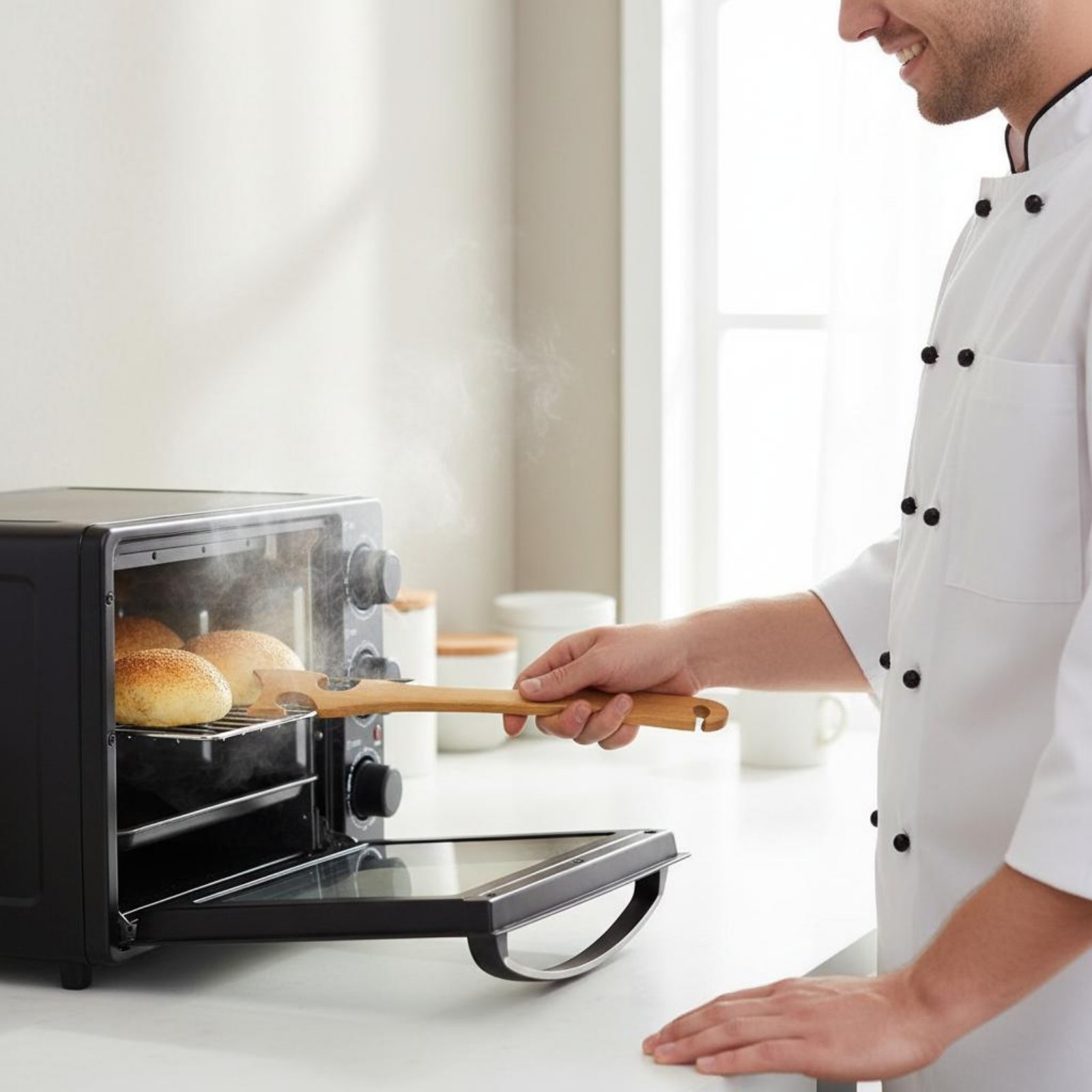 Kitchen Baking Utensils - Alat Dorong Tarik Rak Oven Anti-Scald,