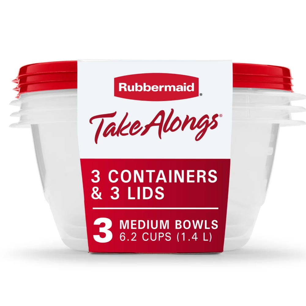 Kitchen Baking Containers - Wadah Penyimpanan Makanan Bulat Besar dengan