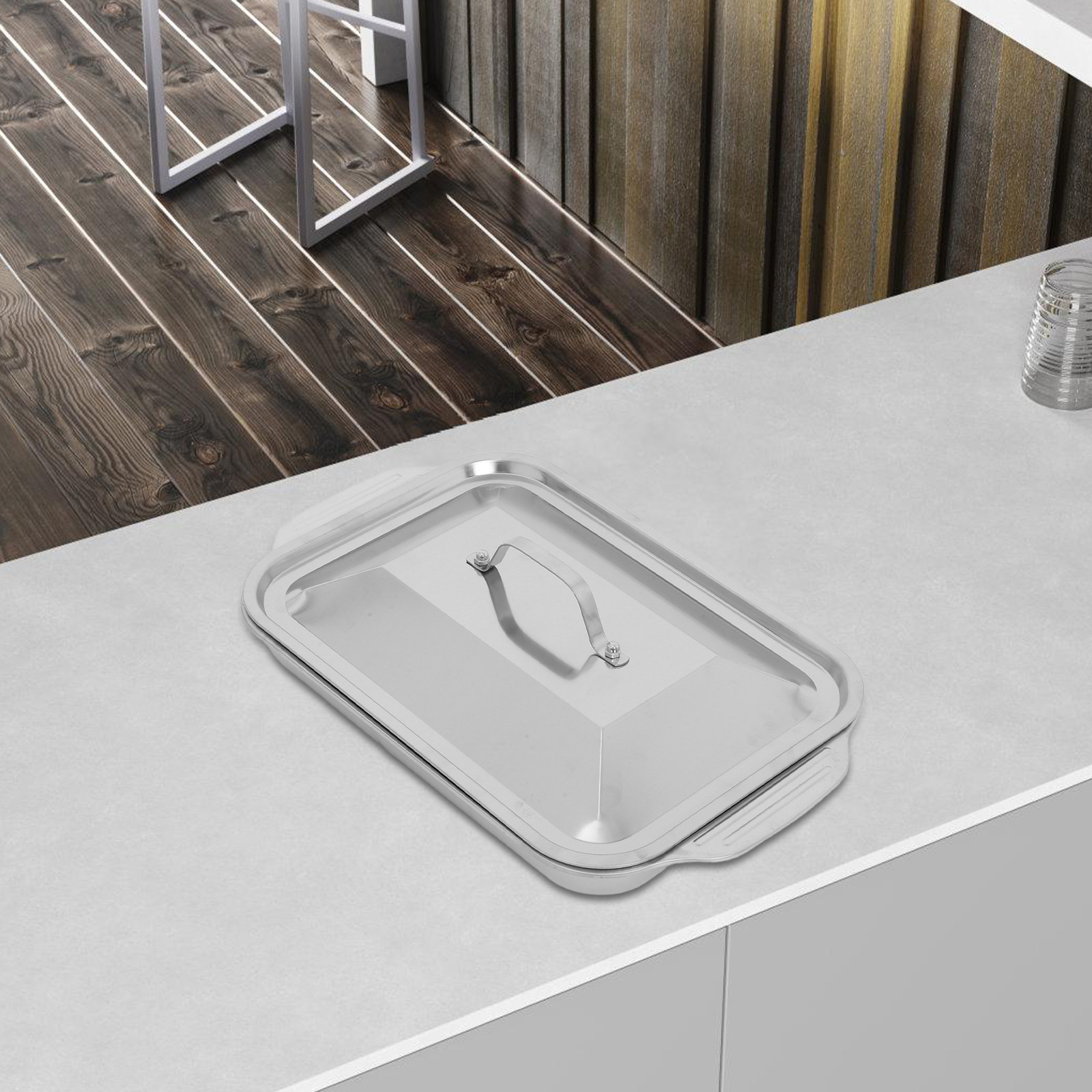 Kitchen Oven Baking Pans - Nampan Panggang Persegi Panjang Stainless Steel