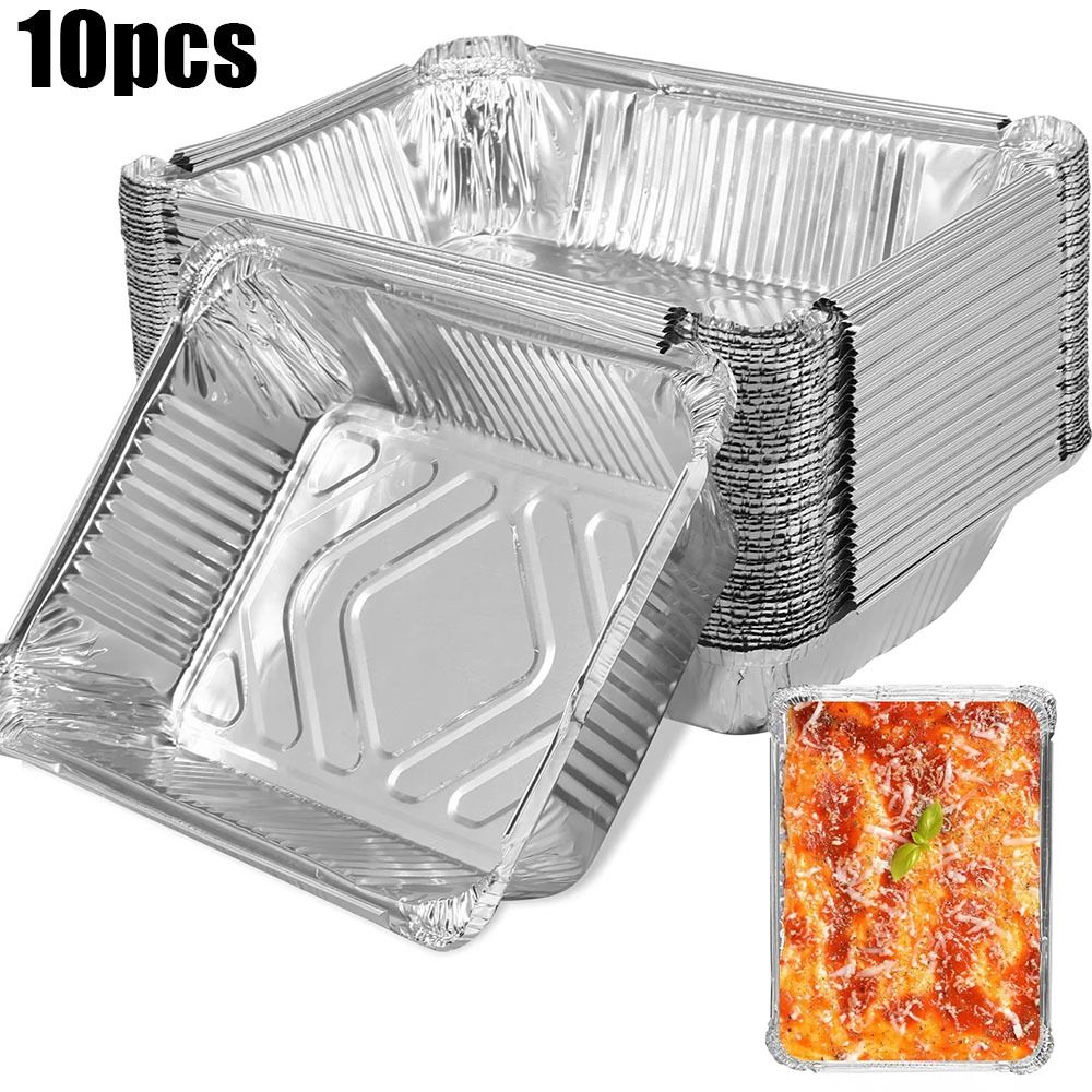 Kitchen Oven Baking Pans - 10 Buah Wadah Penyimpanan Makanan Aluminium