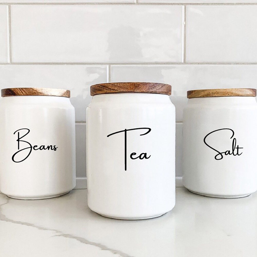Kitchen Baking Quotes - Stiker label toples organisasi dapur, stiker