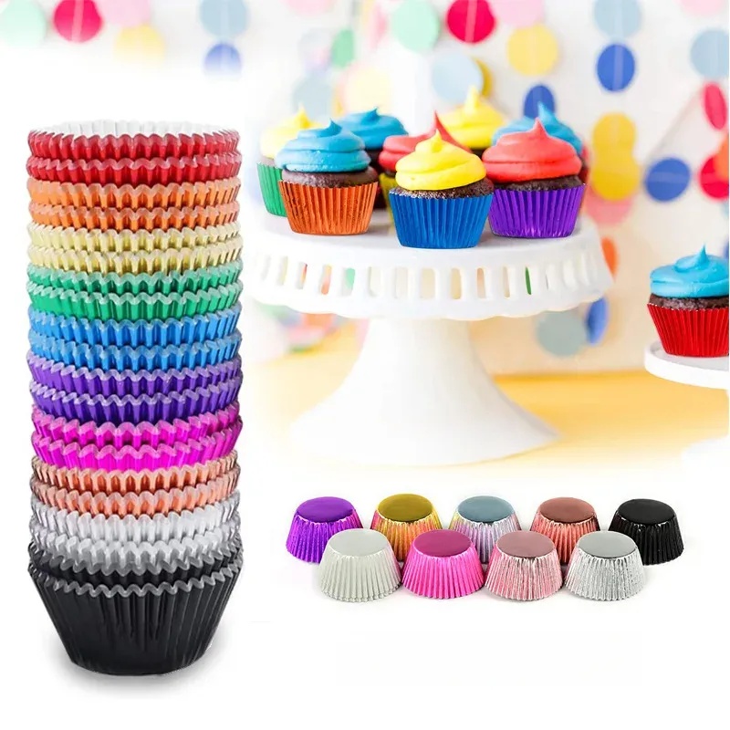 Baking Kitchen Set - 100 buah set cetakan cupcake berlapis