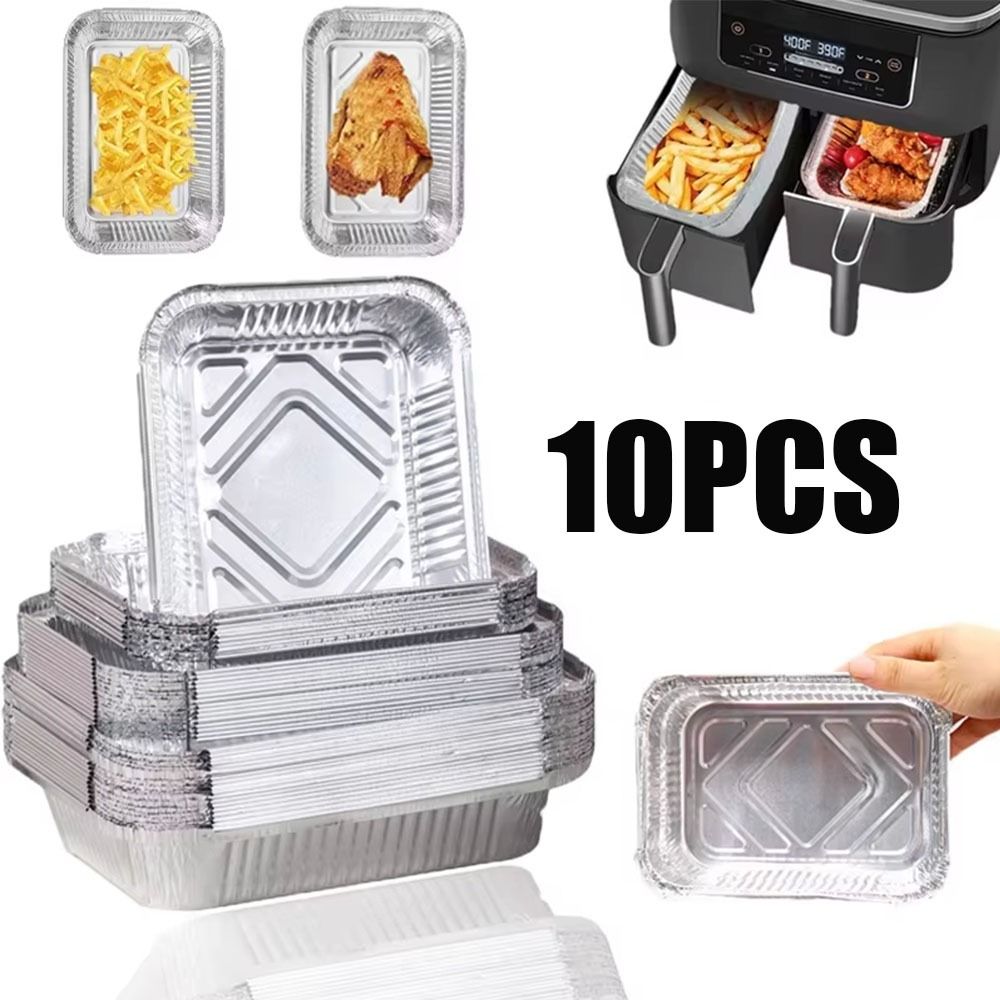 Kitchen Baking Containers - 10 Buah dengan Tutup Nampan Aluminium