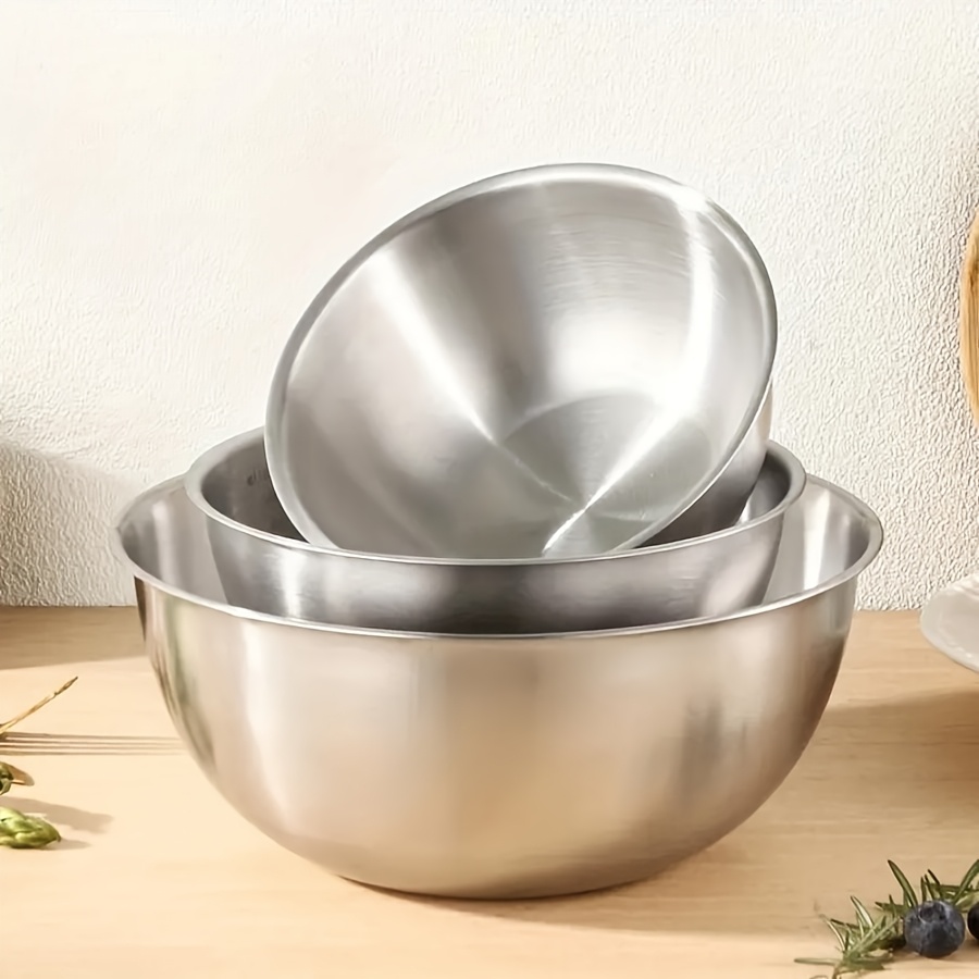 Baking Kitchen Set - 3 Buah Set Mangkuk Salad Baja