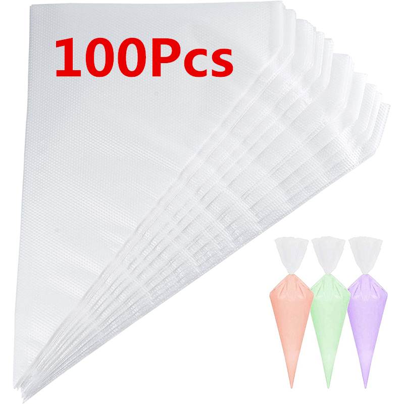 Piping Bag Disposable - LMETJMA pipa tas 100 buah kantung