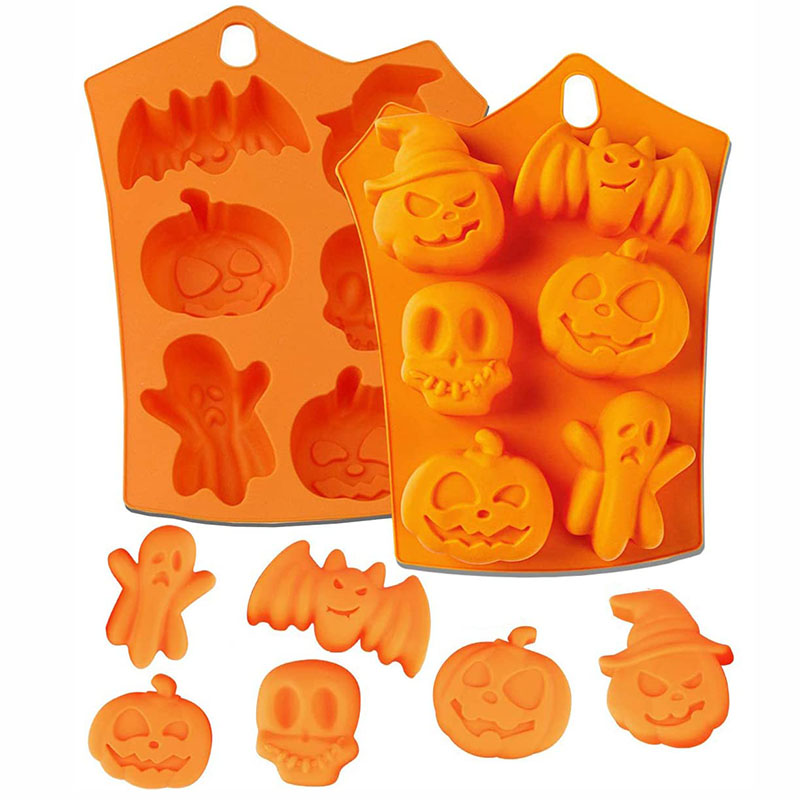 Kitchen Baking Utensils - Cetakan Halloween antilengket silikon cetakan labu
