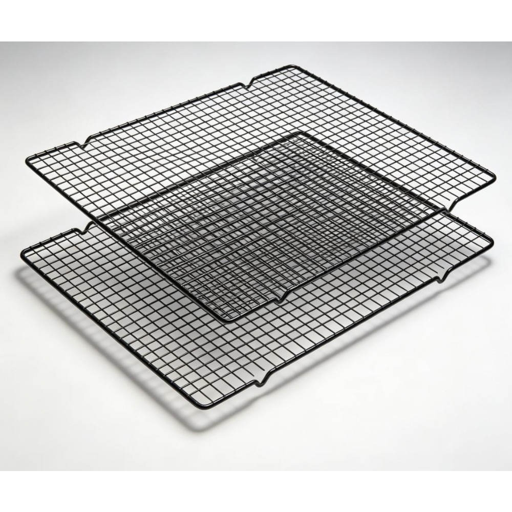 Baking Kitchen Set - Set Rak Pendingin Persegi Panjang Hitam