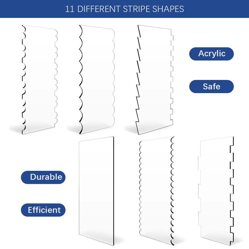 2 buah Set pengikis kue akrili - Piping Bag Disposable ulasan dan harga
