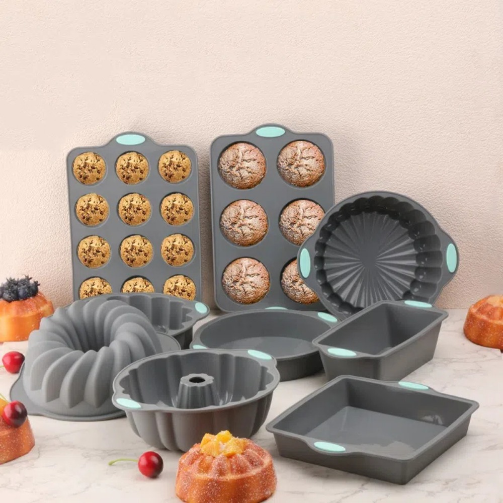 Cetakan Kue Silikon Tahan Pana - Kitchen Oven Baking Pans ulasan dan harga
