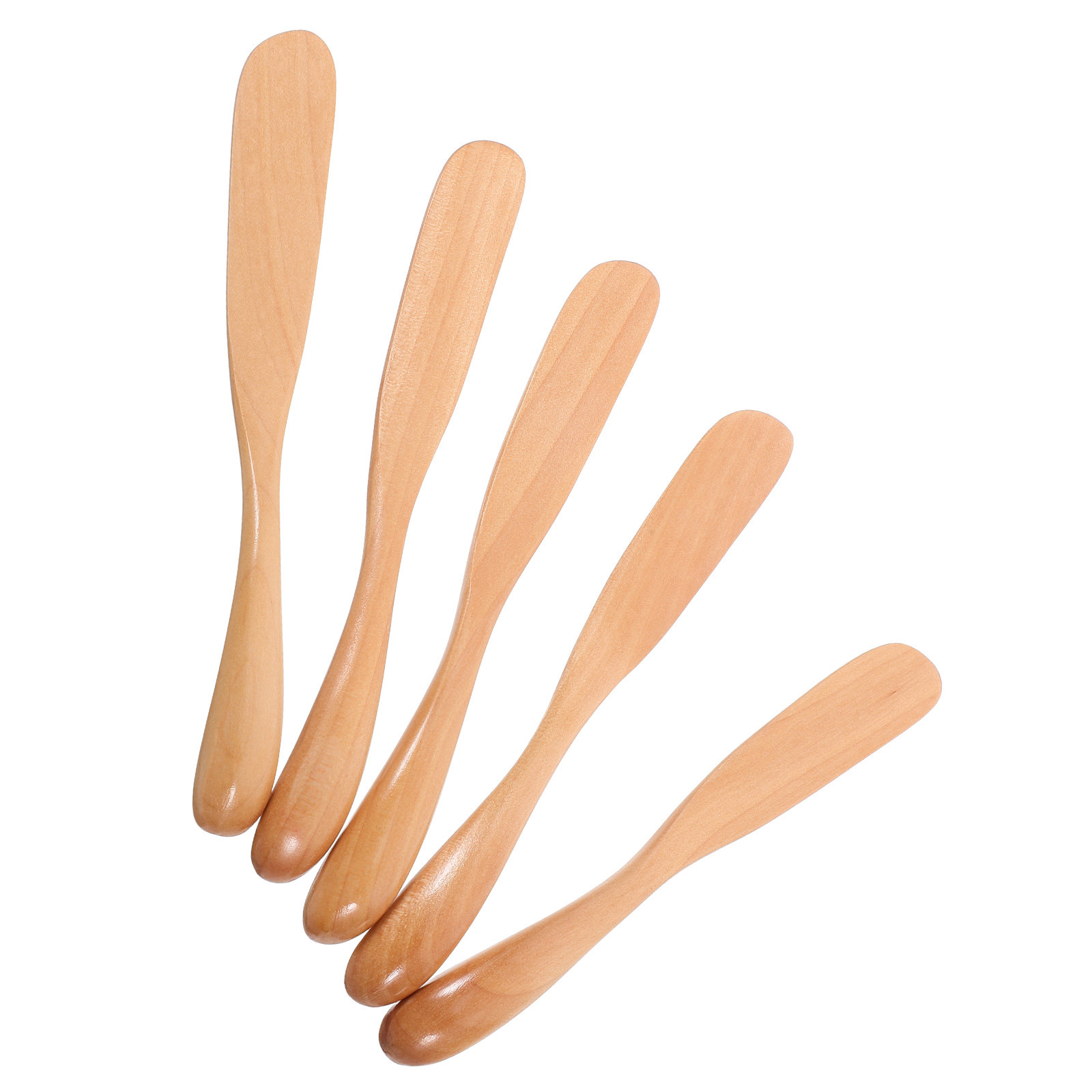 5Pcs Set Peralatan Kayu Alami: - Kitchen Baking Utensils ulasan dan harga