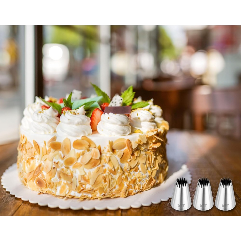 3Pcs Set Kantong dan Tip Kue,  - Piping Bag Disposable ulasan dan harga