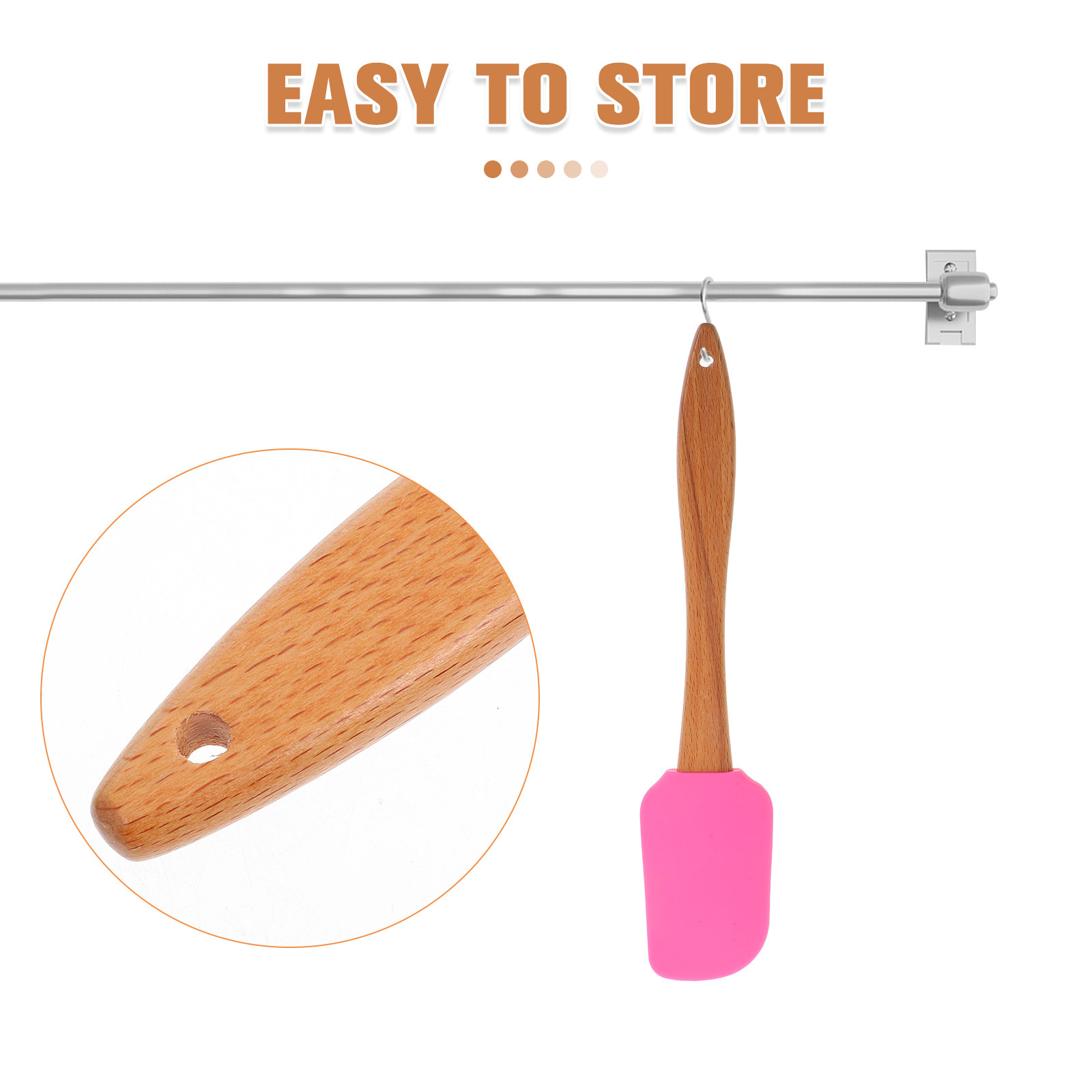 2Pcs Set Spatula Silikon Desai - Kitchen Baking Utensils ulasan dan harga