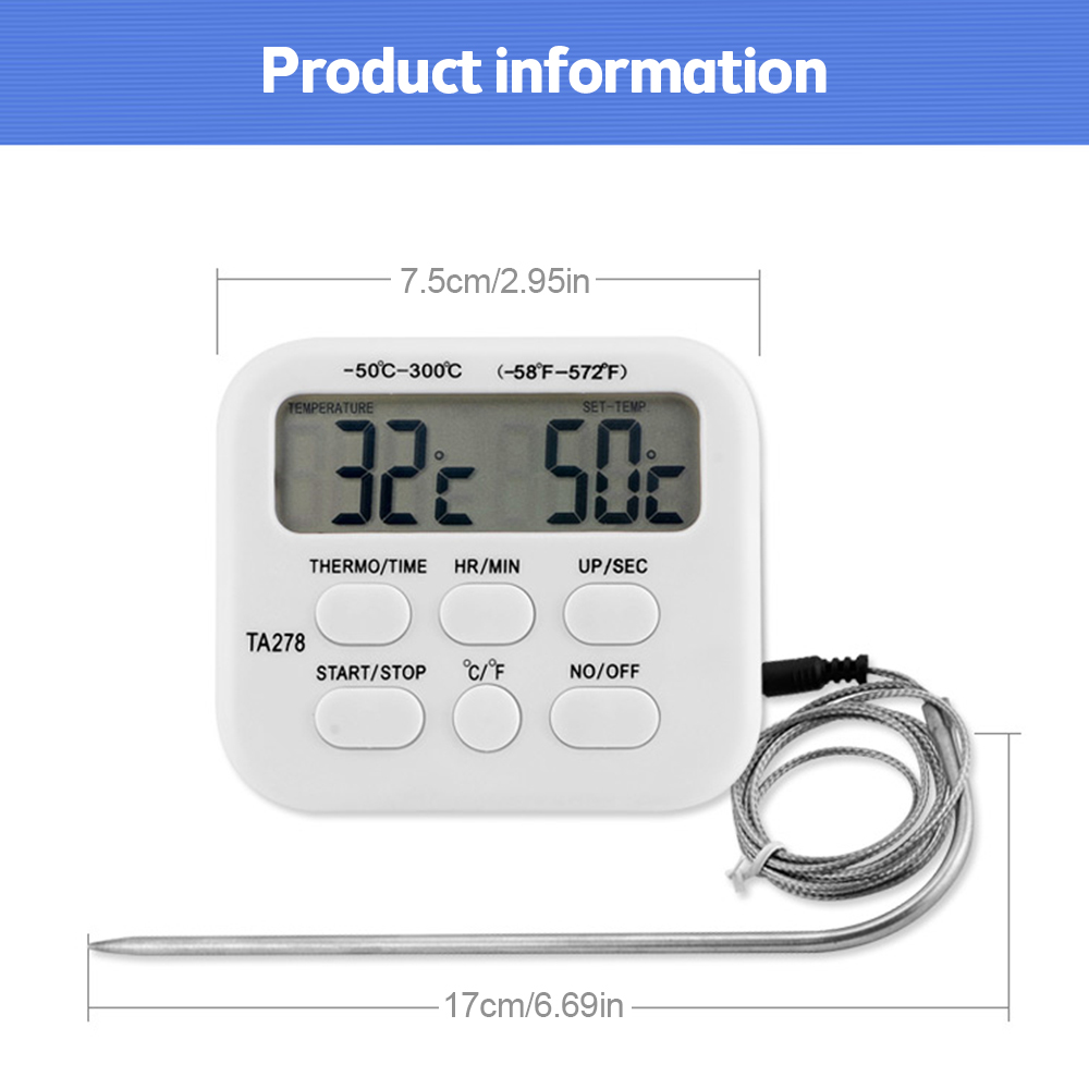 TA278 termometer dapur Digital - Kitchen Baking Station ulasan dan harga