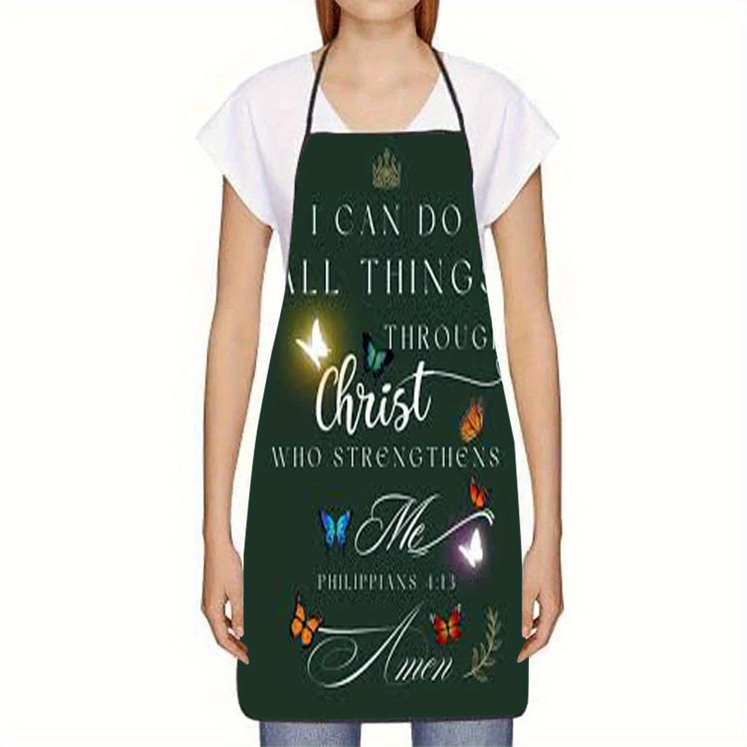 1 Buah Celemek Kristen dengan  - Kitchen Baking Quotes ulasan dan harga