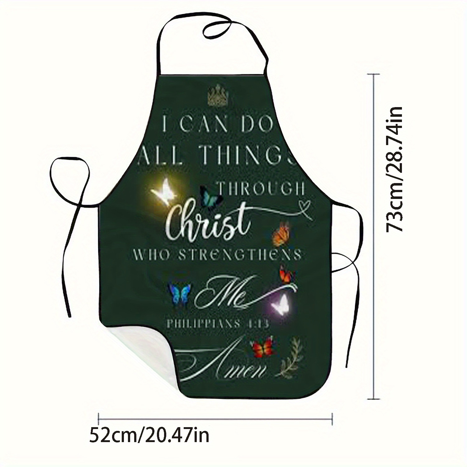 1 Buah Celemek Kristen dengan  - Kitchen Baking Quotes ulasan dan harga