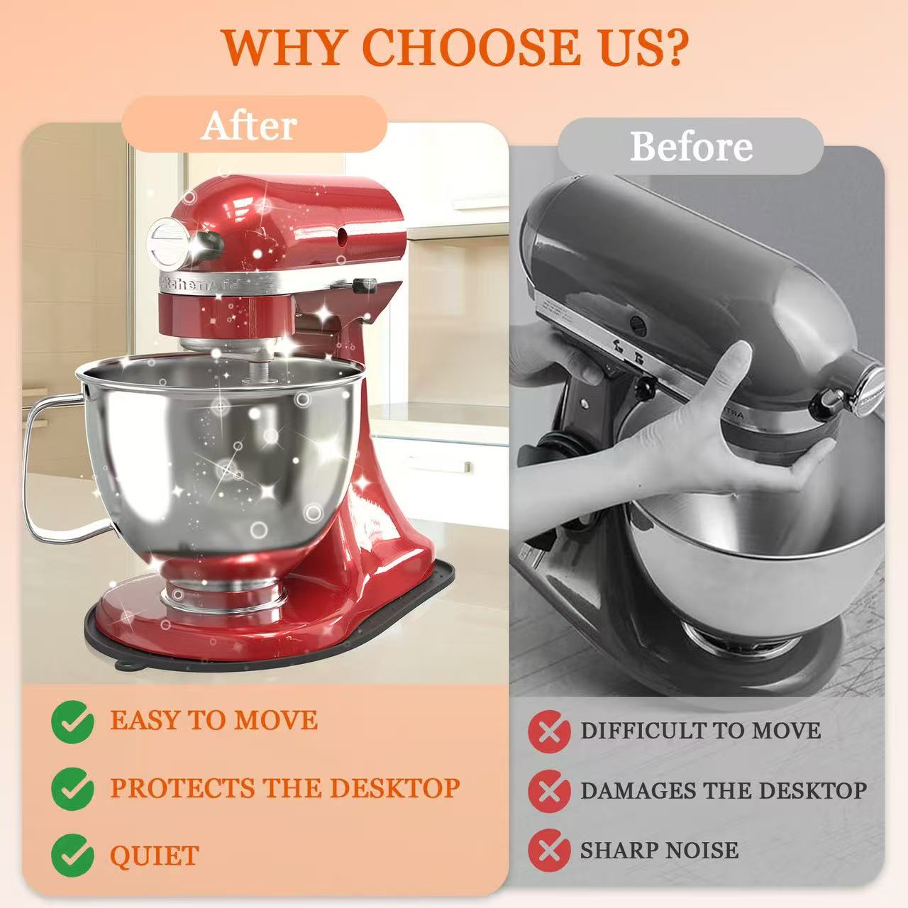 Alas Geser Silikon untuk Mixer - Kitchenaid Baking Set ulasan dan harga