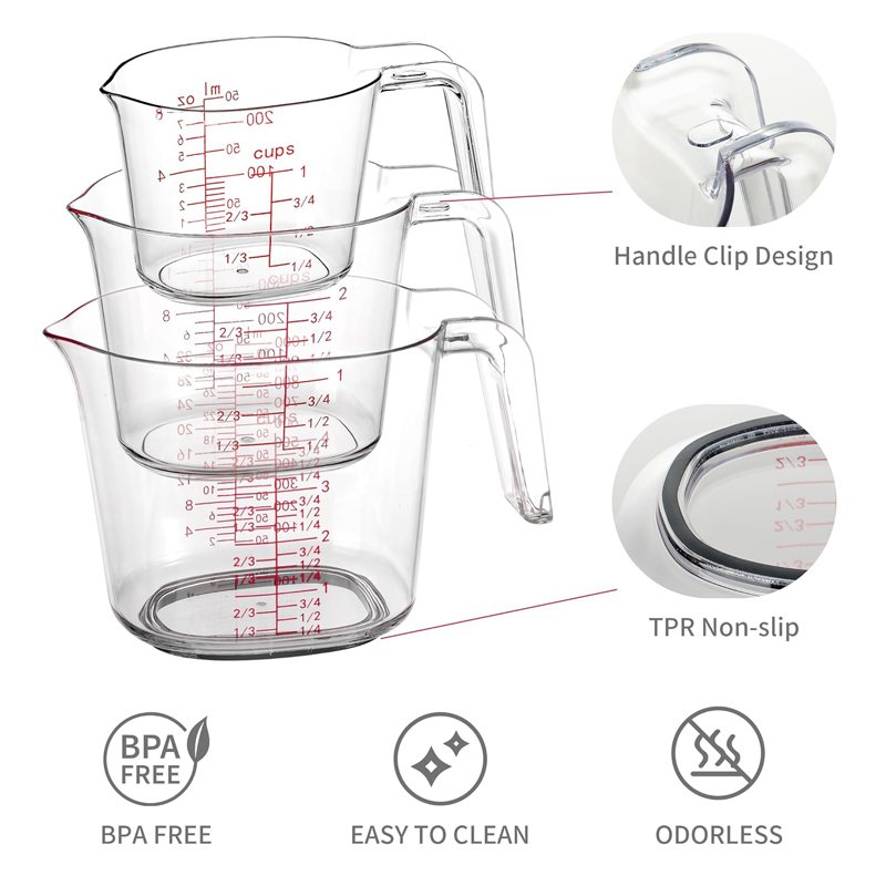 1Cup, 2Cup, 4Cup Set Gelas Uku - Kitchen Baking Kit ulasan dan harga