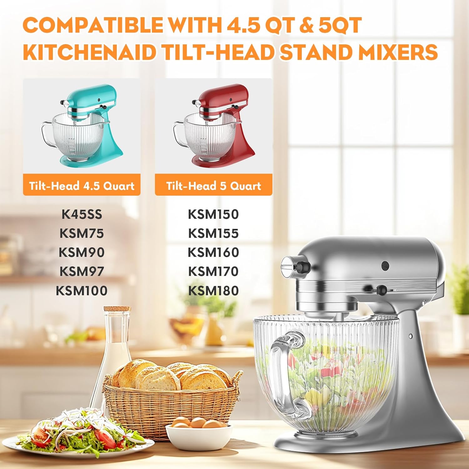 Mangkuk Kaca GVODE untuk Mixer - Kitchenaid Baking Set ulasan dan harga