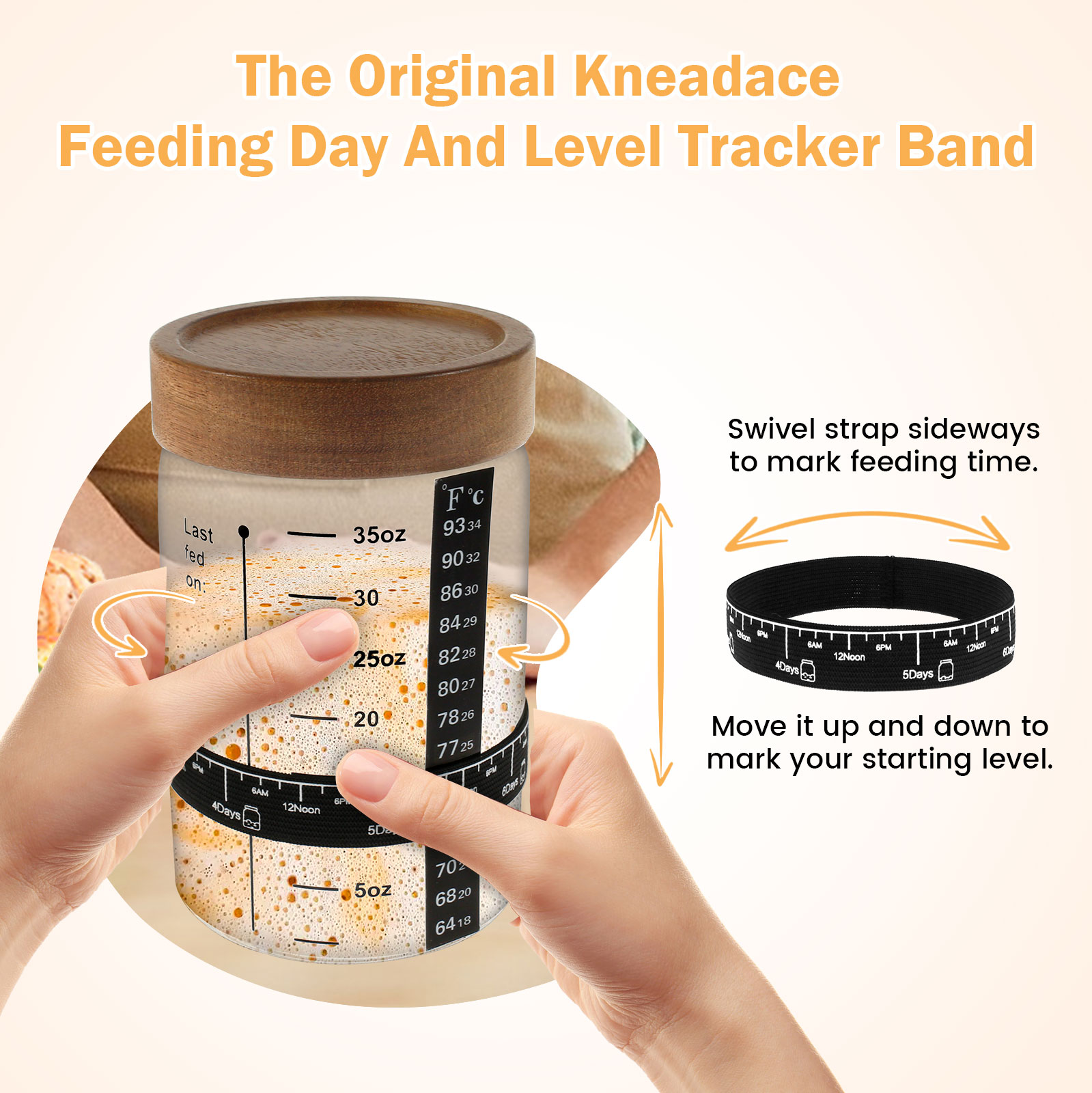 Sourdough toples pemula 1000ml - Kitchen Baking Containers ulasan dan harga