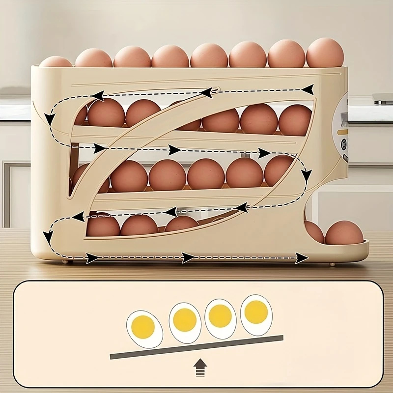 Kotak Penyimpanan Telur Beroda - Kitchen Baking Tray Storage ulasan dan harga