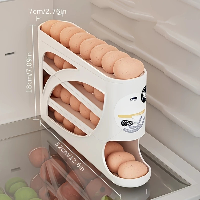 Kotak Penyimpanan Telur Beroda - Kitchen Baking Tray Storage ulasan dan harga