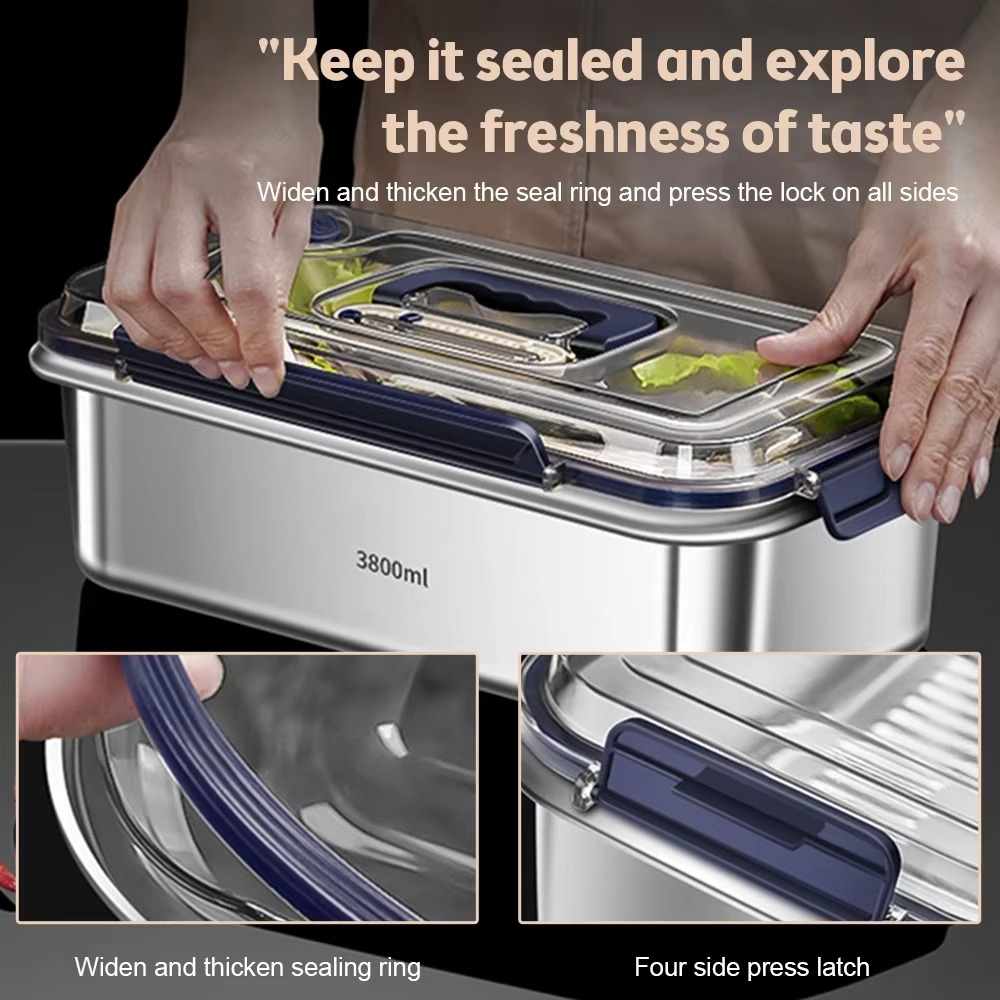 Set Wadah Penyimpanan Makanan  - Kitchen Baking Tray Storage ulasan dan harga