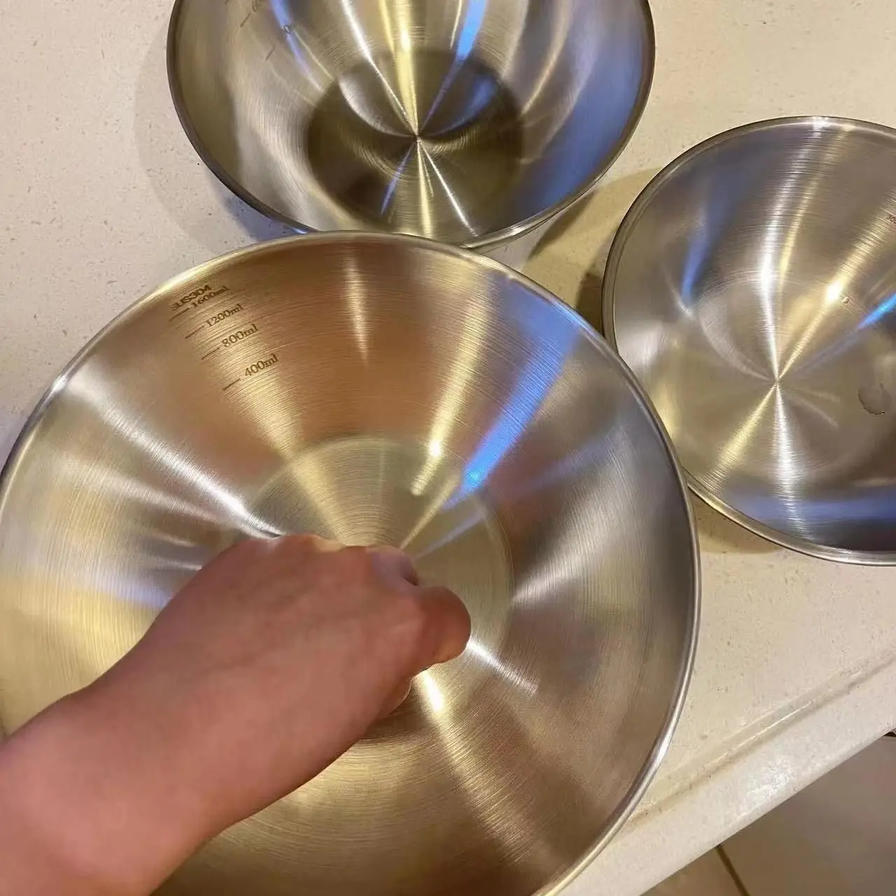 1-3 Set Mangkuk Stainless Stee - Kitchen Baking Kit ulasan dan harga