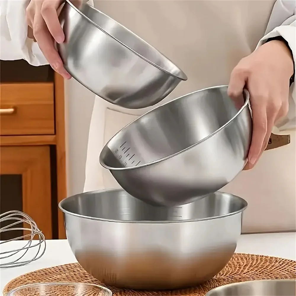 1-3 Set Mangkuk Stainless Stee - Kitchen Baking Kit ulasan dan harga