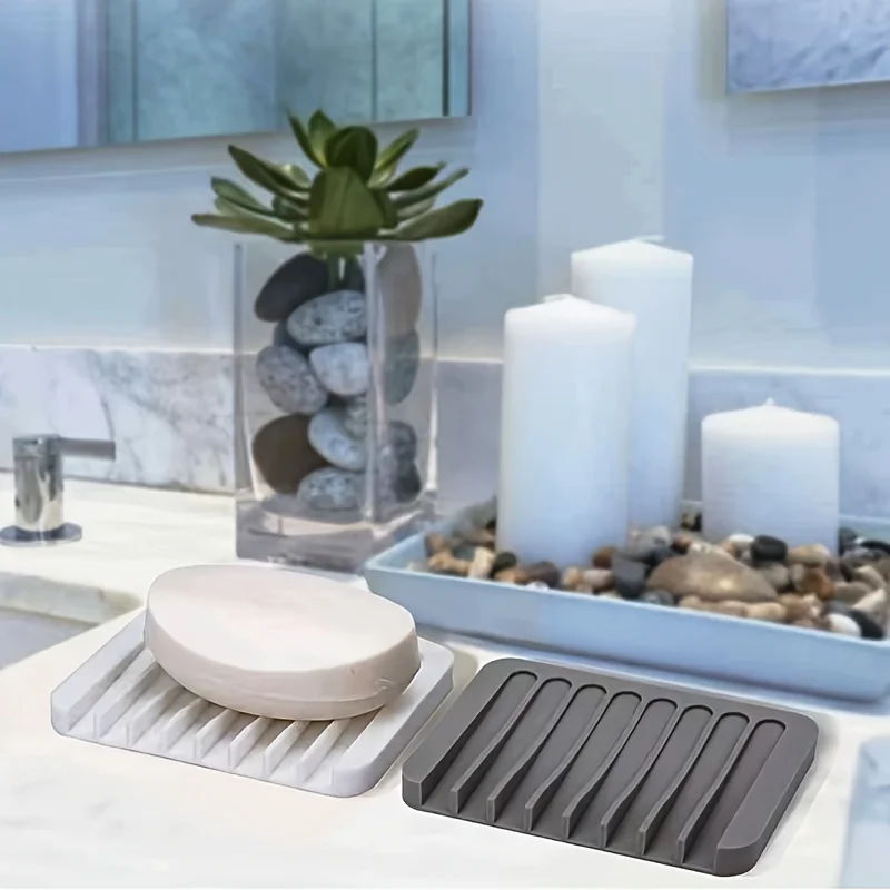 Kotak Sabun Silikon Baru 1PC,  - Kitchen Baking Tray Storage ulasan dan harga
