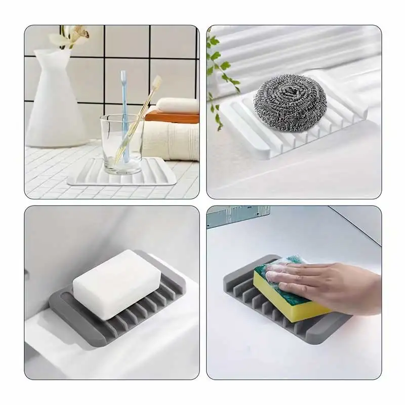 Kotak Sabun Silikon Baru 1PC,  - Kitchen Baking Tray Storage ulasan dan harga