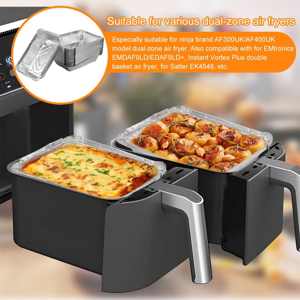 10 Buah dengan Tutup Nampan Al - Kitchen Baking Containers ulasan dan harga