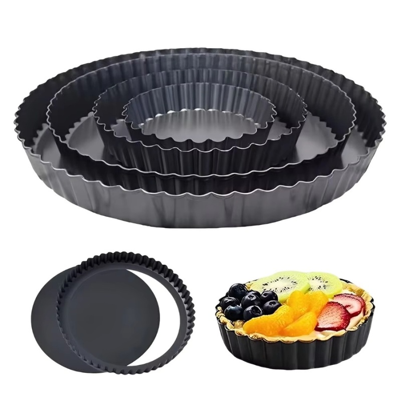 1pc Loyang Tart Beralur dengan - Kitchen Oven Baking Pans ulasan dan harga